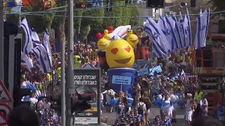 Parade Marches Through Israel to Celebrate Jewish Holy Day of Purim [upl. by Hartman792]