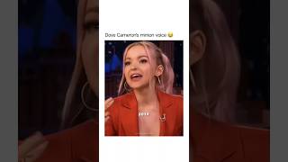 Dove Camerons minion voice 2019 vs 2023 shorts shortvideo cameronboyce celebrity viral fyp [upl. by Annawot]