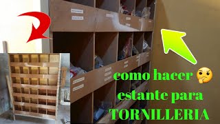 como HACER estante Para Tornilleria para negocio 😎 en MDF how to make a hardware shelf🤔 [upl. by Delora921]