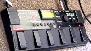 Korg AX30B Bass multieffects played with Squier IV [upl. by Coco]