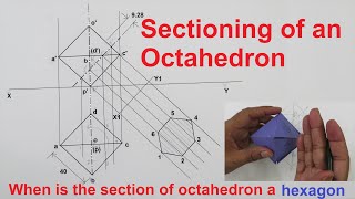 57Sectioning of a regular Octahedron [upl. by Abrahamsen]