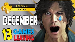 PS Plus Extra amp Premium Games December 2024  13 Games Are Leaving  Platinum Difficulty amp Time [upl. by Sivrup5]