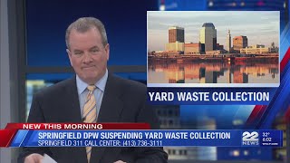 Springfield DPW suspending yard waste collection [upl. by Alcine999]