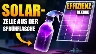 Geniale Erfindung SprühSolarzelle 95 günstiger als Solarmodule [upl. by Nana699]