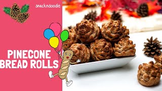 Autumn Fall recipe Pinecone Bread rolls [upl. by Osnofledi]