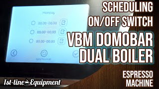 Scheduling Power On and Off Cycles on the VBM Domobar Dual Boiler Espresso Machine [upl. by Gradeigh960]