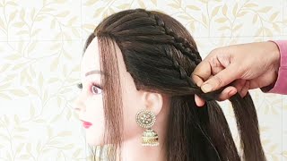 3 Cute Simple Hairstyles For Everyday  New Easy Hairstyles  Self Hairstyle Girl For Long Hair [upl. by Ainar]