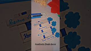 Aesthetic Desk decor 💙💙 shorts youtubeshorts viralvideo trending [upl. by Retxed]