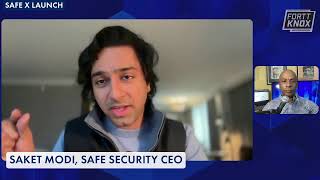 Saket Modi Safe Security CEO SAFE X Launch [upl. by Namyaw390]