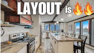 MAGNIFICENT mobile home w LAYOUT options GALORE Prefab House Tour [upl. by Eiralih862]