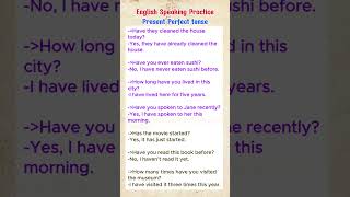 Present Perfect tense practice English speaking practice englishgrammar [upl. by Annawal]