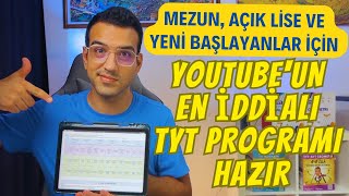 Youtubeun En İddialı TYT Programı Hazır I Mezun Açık Lise ve Yeni Başlayanlar İçin I yks2024 [upl. by Braynard]