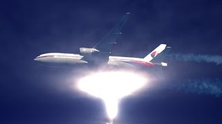 Live abduction Malaysian Airline plane  Abduccion en vivo del avion de Malasia [upl. by Thirion]