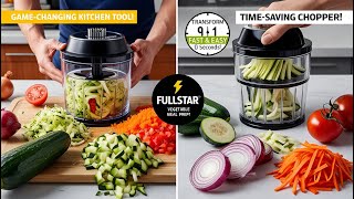 Fullstar Vegetable Chopper｜Best Vegetable Chopper 2024｜Vegetable Slicer amp Spiralizer｜KitchenGadgets [upl. by Melicent]