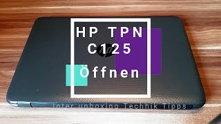 HP C125 Öffnen Um eine SSD einzubauen oder Speicher [upl. by Ydualc573]