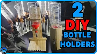 2 DIY Hamster Water Bottle HolderStand From Popsicle Sticks [upl. by Spaulding]