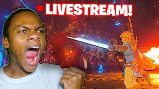 🔴 LIVE MY FIRST TIME FIGHTING GANON  Zelda BOTW FINALE [upl. by Wyne]