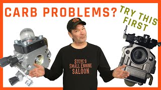 How To REBUILD A CARBURETOR On A ChainSaw WeedEater Etc [upl. by Nyvets]