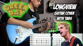 Green Day  Longview  Guitar cover with tabs [upl. by Elesig]