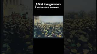 First Inauguration of Franklin D Roosevelt Colorized Video roosevelt uspresident shorts [upl. by Eyahc]