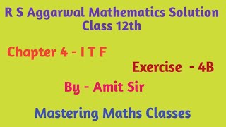 R S Aggarwal Solution Class 12th Maths  Inverse Trigonometric Function  Ex  4B [upl. by Otero398]