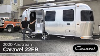 2020 Airstream Caravel 22FB Walk Through Small Light Weight Travel Trailer Bambi Size [upl. by Beane]