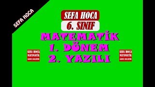 6 SINIF 1 DÖNEM 2 YAZILI HAZIRLIK [upl. by Megdal448]