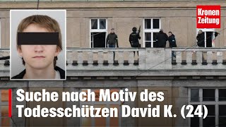 Amoklauf an Prager Uni  Suche nach Motiv des Todesschützen David K 24  kronetv NEWS [upl. by Snave]