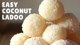 Nariyal Ladoo Recipe  Coconut Ladoos  नारियल के लड्डू [upl. by Lem]