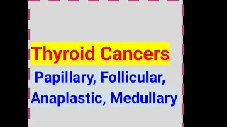 Papillary Follicular Anaplastic Medullary thyroid cancer amp Treatment [upl. by Rafter728]