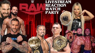 WWE Monday Night Raw Livestream Watch Party 8262024 LIVE Reactions amp Commentary [upl. by Wilkinson41]