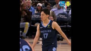 Kawamuras flashy debut Behindtheback dime amp first NBA triple 🔥yukikawamura nba basketball [upl. by Yhtur313]