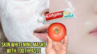 Colgate toothpaste for face whitening Skin Whitening remedy Skin whitening masks with toothpaste [upl. by Florine952]