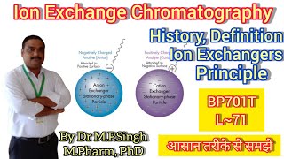 Ion Exchange Chromatography  Introduction amp Principle  Instru Methods of Analysis  BP701T  L71 [upl. by Ibrab749]