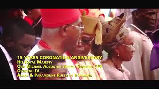 15 Years Coronation Anniversary of the Alake of Egbaland [upl. by Anahpets]