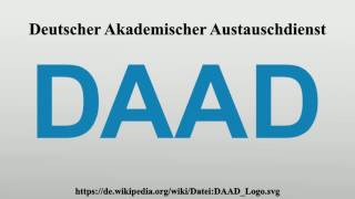 Deutscher Akademischer Austauschdienst [upl. by Etac]