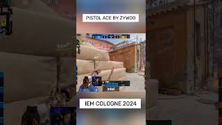 PISTOL ACE BY ZYWOO ON THE FIRST ROUND ON IEM COLOGNE 2024 [upl. by Vivyanne]