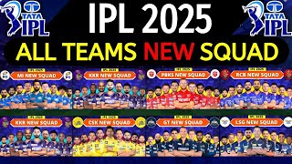 IPL 2025  All Team Squad  IPL Teams 2025 Players List  RCBCSKMIKKRSRHGTDCPBKSRRLSG [upl. by Sum976]