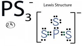 PS3 Lewis Structure How to Draw the Lewis Structure for PS3 1 [upl. by Kyle834]