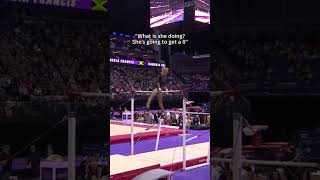 Imagine getting this from the GOAT😳 gymnastics simonebiles judge goat [upl. by Ferrigno]