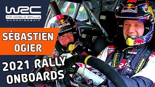 Sébastien Ogier rally onboard compilation 2021 The World Champions View of 2021 [upl. by Hornstein149]