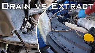 Dont change engine oil like this Drain oil vs Suction pumpHow to change Toyota Camry Engine OIL [upl. by Dleifrag]