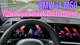 BMW i4 M50 700km quer durch Deutschland [upl. by Sifan753]