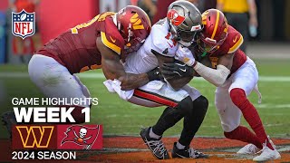 Washington Commanders vs Tampa Bay Buccaneers Game Highlights  NFL 2024 Season [upl. by Leiso]