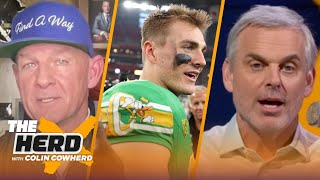 Broncos amp Bears QB Draft class options talks Bo Nix Caleb Williams JJ McCarthy  NFL  THE HERD [upl. by Skvorak]