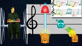 Star Wars Music Lesson for Bells and Boomwhackers [upl. by Mckay]