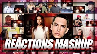 Eminem  Rap God  Performed In 40 Styles Reactions Mashup [upl. by Aridatha923]