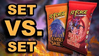 Aember Skies vs Tokens of Change KeyForge Deck Opening [upl. by Adliwa116]