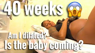 ITS MY DUE DATE 40 WEEK UPDATE  HAVE I DILATED [upl. by Yelik748]