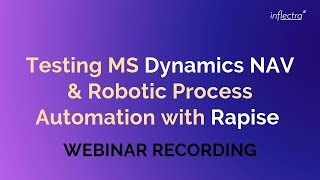 Testing MS Dynamics NAV amp Robotic Process Automation with Rapise [upl. by Akerue921]